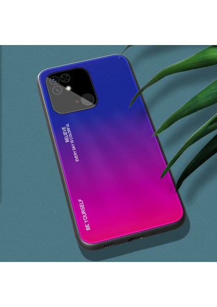 Xiaomi Redmi Için 10C Cep Telefonu Koruma Gradyan Renk Temsilli Cam Geri+Yumuşak Tpu Kenar Kılıf Mavisi/gül (Yurt Dışından) indirimleri