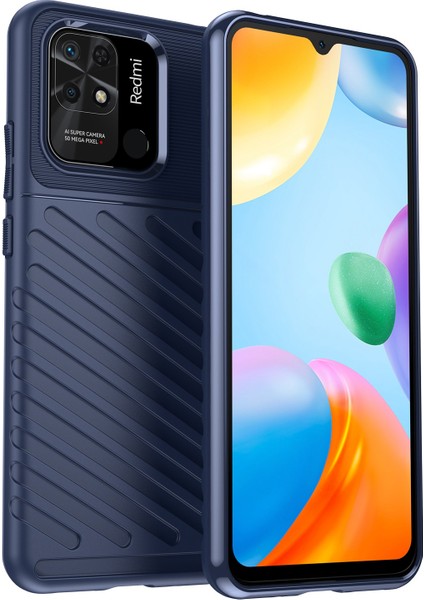 Thunder Serisi Twill Doku Xiaomi Redmi 10C Için Esnek Tpu Kılıf (Yurt Dışından)