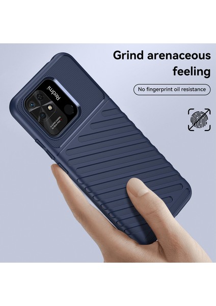 Thunder Serisi Twill Doku Xiaomi Redmi 10C Için Esnek Tpu Kılıf (Yurt Dışından) fırsatları