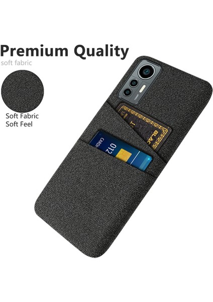 Xiaomi Için 12 Lite 5g Ultra Ince Kumaş Doku Çift Kart Yuvası ile Çizgiye Dayanıklı Telefon Kılıfı Giyim Dayanıklı Telefon Kablosu (Yurt Dışından) fiyatları