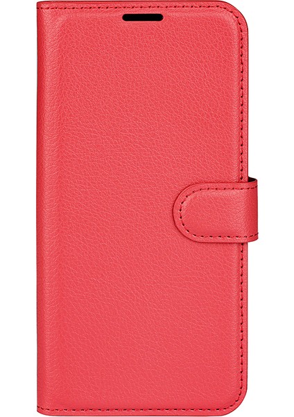 Xiaomi Için Poco M4 Pro 4g Folio Flip Litchi Doku Pu Deri Kılıf Stand Cep Telefonu Kapak-Kırmızı (Yurt Dışından) fiyatları