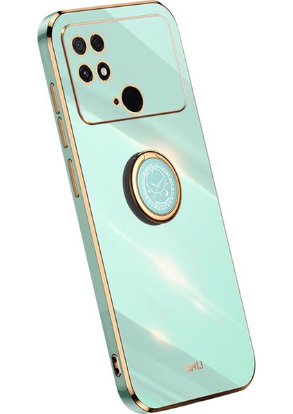 Xiaomi Poco C40 4g Için Xinli Elektraptaşlama Telefon Kılıfı, Kickstand-Can ile Çarpışmaya Dayanıklı Tpu Kapağı (Yurt Dışından)