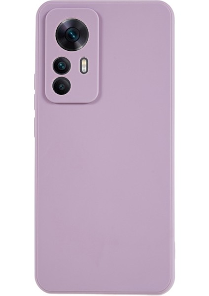 Xiaomi Redmi K50 ULTRA/12T 5g Yumuşak Tpu Telefon Kasası Düz Kenar Çizgeni Anti-Clatch Arka Kapak Işığı Mor (Yurt Dışından)