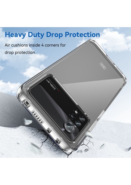 Xiaomi Poco X4 Pro 5g Sabit Akrilik Yumuşak Tpu Kasası Bağımsız Düğmeler Tespitli Şeffaf Telefon Kapağı (Yurt Dışından) modelleri