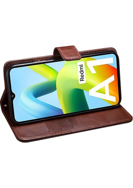 Xiaomi 12T 5g/redmi K50 Ultra 5g Telefon Kılıfı Katlanabilir Stand Çılgın At Dokulu Telefon Kapağı Cüzdan-Ros (Yurt Dışından)