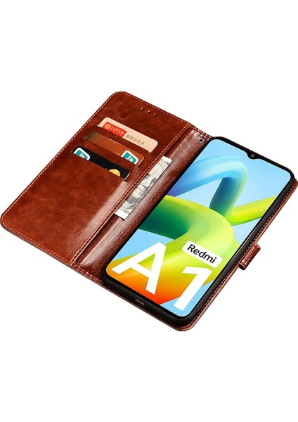 Xiaomi 12T 5g/redmi K50 Ultra 5g Telefon Kılıfı Katlanabilir Stand Çılgın At Dokulu Telefon Kapağı Cüzdan-Ros (Yurt Dışından)