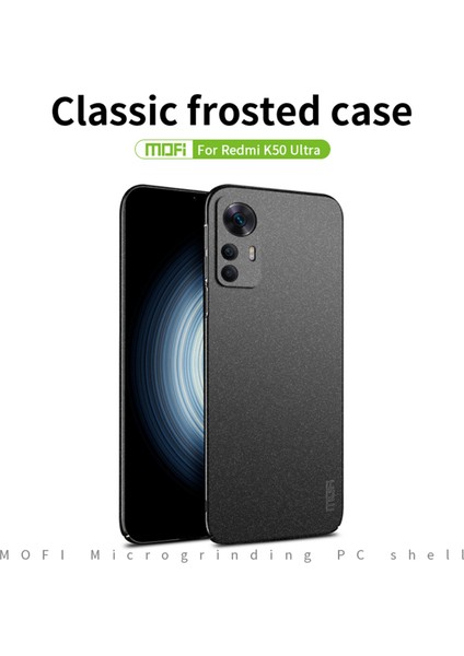 Xiaomi Için Shield Mat Serisi 12T 5g/redmi K50 Ultra 5g Sert Pc Arka Kapak Ön Parmak Izi Damla Koruma Durdurulmuş Telefon Vaka Yeşili (Yurt Dışından)