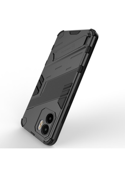 Xiaomi Redmi A1 4g/a2 4g Pc+Tpu Hibrid Case Kickstand Damla Damalı Telefon Geri Kapak Black Için (Yurt Dışından)