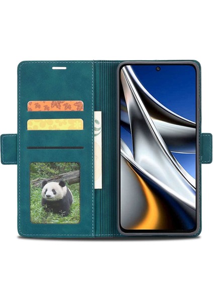 Xiaomi Için Poco M4 Pro 4g Şok Geçirmez Flip Cüzdan Kılıfı Pu Deri Deri Telefon Koruyucu Kapak Stand-Chyan (Yurt Dışından) modelleri