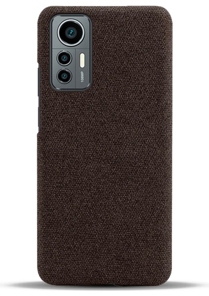 Xiaomi Için 12 Lite 5g Slip Olmayan Telefon Kasası Düz ​​renkli Aşınma Dirençli Kumaş Kumaş Damla Geçirmez Telefon Kapak Kahverengi (Yurt Dışından) fırsatları