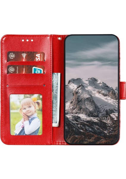 Xiaomi Redmi 10C 4g Pu Deri Cüzdan Stand Kılıfı Mandala Çiçek Telefonu Kapak-Kırmızı (Yurt Dışından) fiyatları