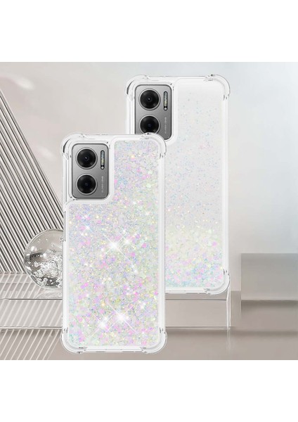 Xiaomi Için Poco M4 5g/redmi Not 11E 5g/redmi 10 5g/redmi 10 Prime+ 5g Sıvı Hızlı ve Şok Geçirmez Payetler Tpu Kapak Iyi Korunmuş Cep Telefonu Kasa-Lazer/kalpler (Yurt Dışından) indirimleri