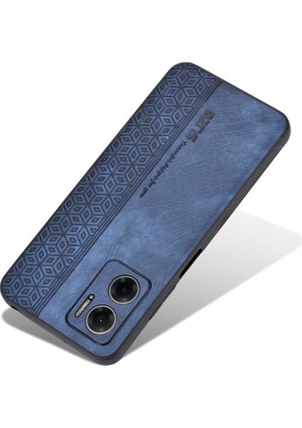 Xiaomi Için Redmi 10 5g/redmı Not 11E 5g/redmı 10 Prime+ 5g Baskılı Desen Anti-Çizelge Telefon Kılıfı Pu Deri Kaplamalı Tpu Kapak Mavisi (Yurt Dışından)