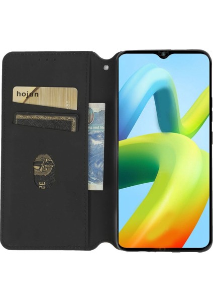Xiaomi Redmi A1 4g/a2 4g Anti-Drop Rhombus Desen Için Telefon Kapağı Baskılı Pu Deri Folio Folio Telefon Kasası Cüzdan Stant-Mor (Yurt Dışından)