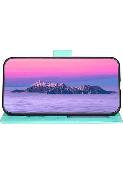 Xiaomi Için Redmi 10C 4g Tpu+Pu Deri Cüzdan Stand Flip Cover Manyetik Kapatma Telefon Kılıf Yeşili (Yurt Dışından) modelleri