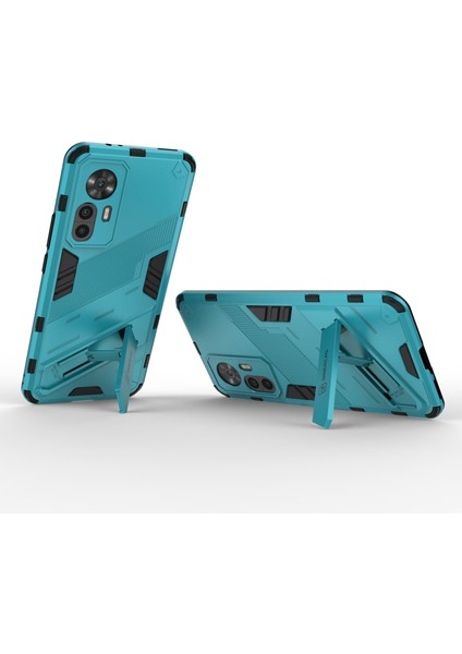 Xiaomi Redmi K50 Için Ultra 5G/12T 5g Pc+Tpu Hibrid Telefon Kılıfı Kickstand-Baby Mavi ile Çizgiye Döküm Anti-Çizgiye Dönüş (Yurt Dışından) modelleri