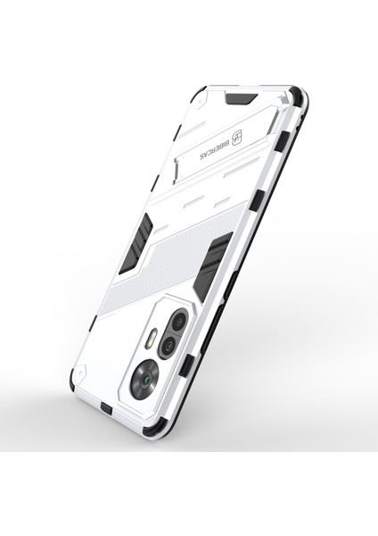 Xiaomi Redmi K50 Için Ultra 5G/12T 5g Pc+Tpu Hibrit Telefon Kılıfı Kickstand-White ile Çizgiye Döküm Anti-Çizgiye Dönüş (Yurt Dışından) fırsatları