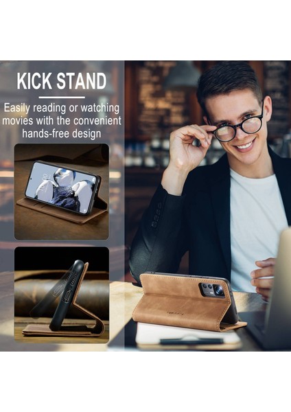 Xiaomi 12T 5G/12T Pro 5g/redmi K50 Ultra 5g Pu Deri Deri Cüzdan Kılıfı Manyetik Otomatik Absorbed Stand Telefon Korsa-Brown (Yurt Dışından) fırsatları