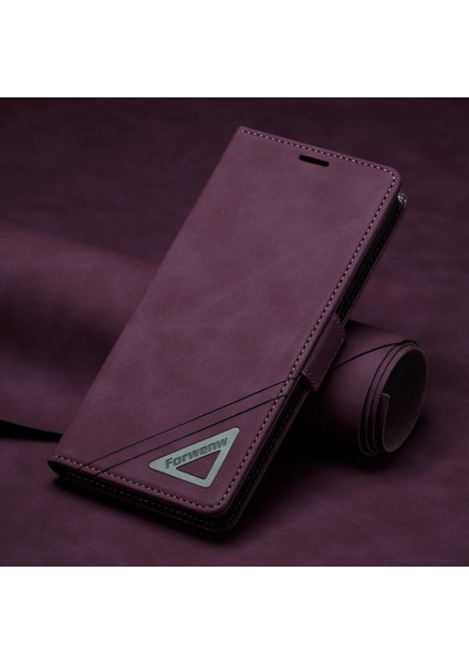 Xiaomi Için Poco M4 Pro 4g Şok Geçirmez Flip Cüzdan Kılıfı Pu Deri Deri Telefon Koruyucu Kapak Stand-Wine Red ile (Yurt Dışından) fiyatları