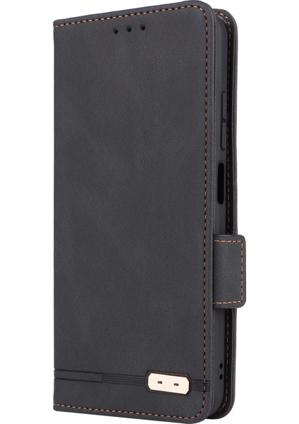 Xiaomi Redmi Için 11 Prime 4g Anti-Çizelge Pu Deri Deri Anti Dalgalı Kılıf Donanım Dekoru Çift Manyetik Toka Cüzdan Stand Kabuk-Black (Yurt Dışından) indirimleri