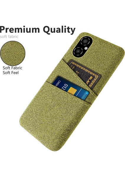 Xiaomi Poco M4 Için 5g Çizgi Anti-Çizelge Kılıfı Yumuşak Dokunmatik Kumaş Doku Pc Arka Kapak Çift Kart Tutucu Sarı (Yurt Dışından) modelleri