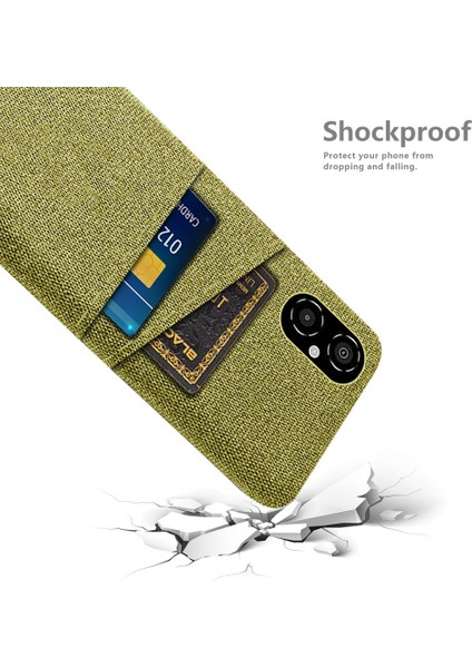 Xiaomi Poco M4 Için 5g Çizgi Anti-Çizelge Kılıfı Yumuşak Dokunmatik Kumaş Doku Pc Arka Kapak Çift Kart Tutucu Sarı (Yurt Dışından) fırsatları