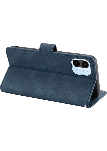 Xiaomi Için Redmi A1 4g/a2 4g Tam Koruma Pu Deri Stand Folio Flip Cüzdan Koruyucu Kapak, Kayış Mavisi ile (Yurt Dışından) indirimleri