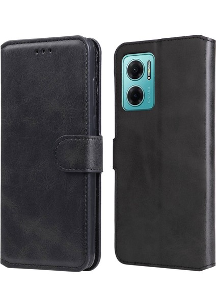 Xiaomi Için Redmi Note 11E 5g/redmi 10 5g/redmi 10 Prime+ 5g Pu Deri+ Tpu Damla Geçirmez Telefon Kılıf Cüzdan Stand Kapak Black (Yurt Dışından)
