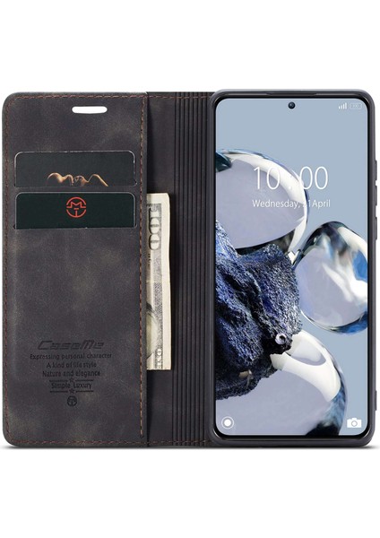 Xiaomi 12T 5G/12T Pro 5g/redmi K50 Ultra 5g Pu Deri Deri Cüzdan Kılıfı Manyetik Otomatik Absorbed Stand Telefon Kılıfı Black (Yurt Dışından) fiyatları