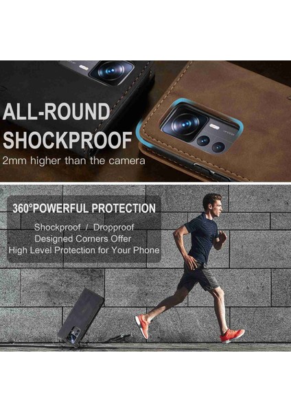 Xiaomi 12T 5G/12T Pro 5g/redmi K50 Ultra 5g Pu Deri Deri Cüzdan Kılıfı Manyetik Otomatik Absorbed Stand Telefon Kılıfı Black (Yurt Dışından) indirimleri