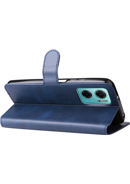Xiaomi Için Redmi Note 11E 5g/redmi 10 5g/redmi 10 Prime+ 5g Pu Deri+ Tpu Bırak-Kötü Telefon Kılıf Cüzdan Stand Kapak Mavisi (Yurt Dışından)