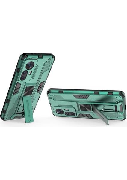 Xiaomi Redmi K50 Için Ultra 5G/12T 5g Damla Geçirmez Telefon Kasası Kickstand Anti-Cratch Sert Pc Yumuşak Tpu Hibrit Arka Kapak Yeşili (Yurt Dışından) fiyatları