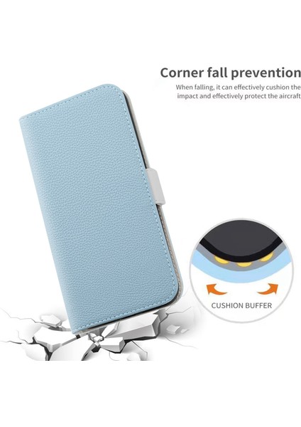 Xiaomi Için 12 Lite 5g Candy Renk Litchi Doku Telefon Kılıfı Pu Deri Stand Cüzdan Kapak Mavisi (Yurt Dışından) fırsatları