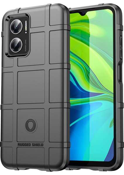 Xiaomi Için Redmi Note 11E 5g/redmi 10 5g/10 Prime+ 5g Sağlam Kare Izgara Kalınlaştırılmış Yumuşak Tpu Geri Koruyucu Telefon Kılıf Black (Yurt Dışından)