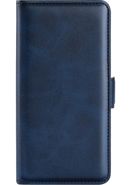 Folio Flip Çift Class Pu Deri Telefon Kabuğu Xiaomi Poco X4 Pro 5g, Katlanabilir Ayarlanabilir Stand Vaka Telefon Cüzdan Aksesuar-Mavi (Yurt Dışından)