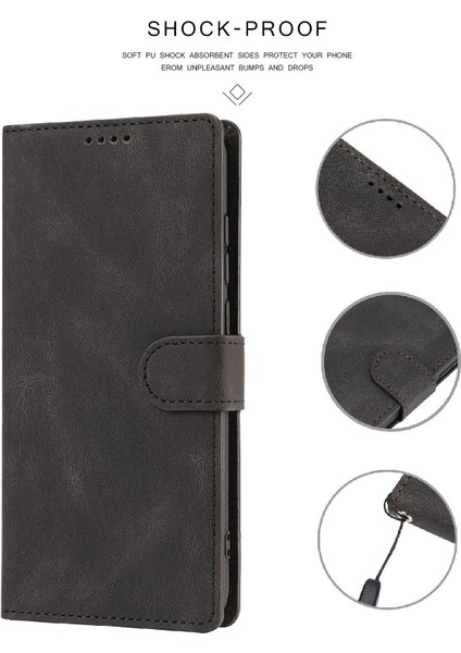 Xiaomi Için Poco M4 Pro 4g Pu Deri Dal Damla Geçirmez Koruma Telefon Kılıfı Cüzdan Stand Koruyucu Kapak Strap-Black (Yurt Dışından) indirimleri