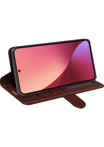 Xiaomi Için 12 Lite Cüzdan Tarzı Pu Deri Kabuk, Çılgın At Dokusu Kasası Manyetik Kapanış Folio Flip Flip Telefon Kapağı Stant-Kahverengi (Yurt Dışından) fırsatları