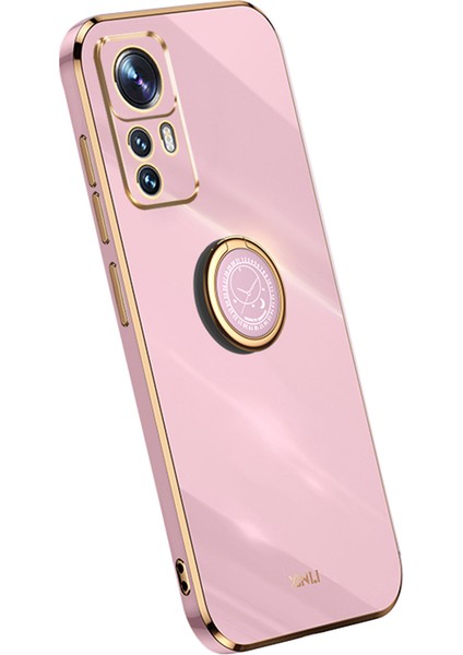 Xiaomi Için Xinli 12T Pro 5g Elektrapılaşma Cep Telefonu Kapak Ring Tutucu Kickstand Tpu Telefon Vaka-Doğru (Yurt Dışından)