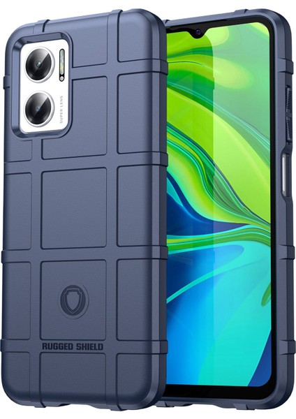 Xiaomi Için Redmi Note 11E 5g/redmi 10 5g/10 Prime+ 5g Sağlam Grey Kalınlaştırılmış Yumuşak Tpu Geri Koruyucu Telefon Kılıf Mavisi (Yurt Dışından)