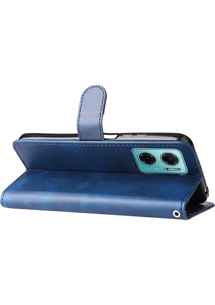 Xiaomi Için Redmi Xiaomi Için Redmi Not 11E 5g/redmi 10 5g/redmi 10 Prime+ 5g Fermuarlı Cebir Pu Deri Deri Telefon Folio Flip Cüzdan+ Stand Telefon Kılıfı Aksesuar-Mavi (Yurt Dışından) indirimleri