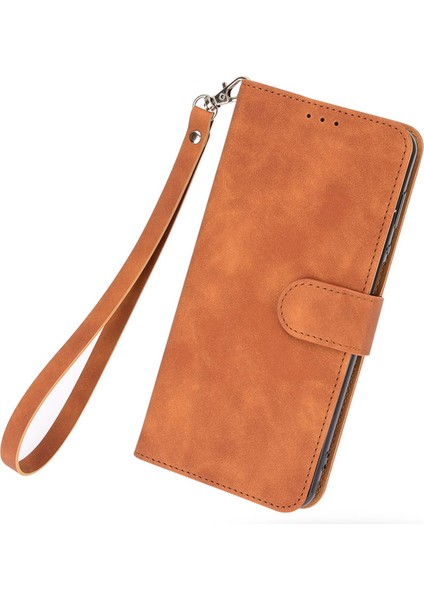 Xiaomi Için Poco F4 5g/redmi K40S 5g Stand Stand Cüzdan Pu Deri Kılıf Deri Touch Hissed Folio Flip Flip Koruyucu Kapak Kayış-Kahverengi (Yurt Dışından) fiyatları
