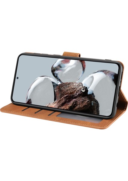Xiaomi 12T 5G/12T Pro 5g/redmi K50 Ultra 5g Pu Deri+Tpu Şok Geçirmez Cüzdan Kapak Folio Flip Stand Telefon Kılıfı Strap-Brown (Yurt Dışından) fiyatları