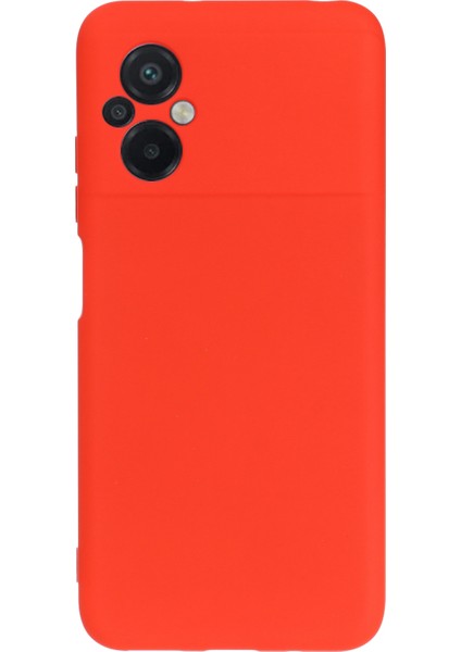 Xiaomi Poco M5 4g Için Sıvı Silikon Cep Telefonu Kılıfı, Yumuşak Elyaf Astar Anti-Çizgi Kapak Damla Koruma Kabuğu Strap-Red ile (Yurt Dışından) modelleri