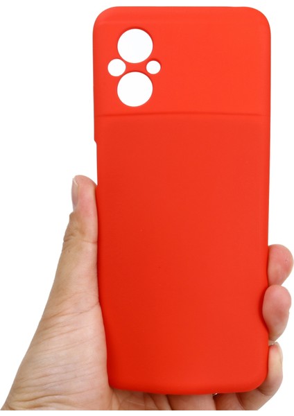 Xiaomi Poco M5 4g Için Sıvı Silikon Cep Telefonu Kılıfı, Yumuşak Elyaf Astar Anti-Çizgi Kapak Damla Koruma Kabuğu Strap-Red ile (Yurt Dışından) fırsatları