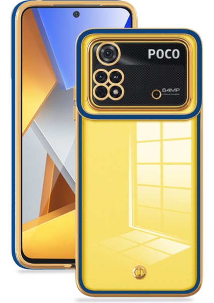 Xiaomi Poco M4 Pro 4g Için Tpu Telefon Kapağı, Elektrokaplatma Anti-Drop Telefon Kılıf Mavisi (Yurt Dışından)