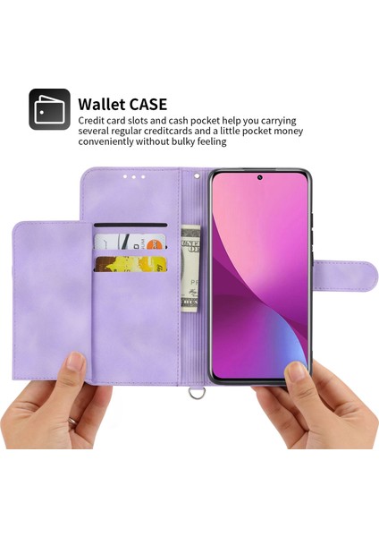 Xiaomi Için 12 Lite 5g Baskılı Çiçekler Cilt Touch Stand Cüzdan Telefon Kılıfı Pu Deri Stand Stand Çok Kart Yuvası Bilek Kayışı ve Omuz Kayış Işığı ile Kapak (Yurt Dışından) indirimleri