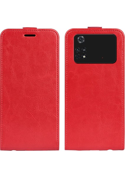 Xiaomi Poco M4 Pro 4g Için Dikey Flip Deri Kılıf (Yurt Dışından)