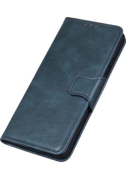 Xiaomi Redmi Için 10C Çift Katmanlı Koruma Pu Deri+Tpu Çılgın At Doku Standı Cüzdan Mavisi ile Mobil Kapak (Yurt Dışından) fırsatları