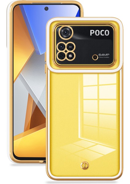 Xiaomi Poco M4 Pro 4g Için Tpu Telefon Kapağı, Elektraplatma Anti-Drop Telefon Kılıfı Vaka-Beyaz (Yurt Dışından)