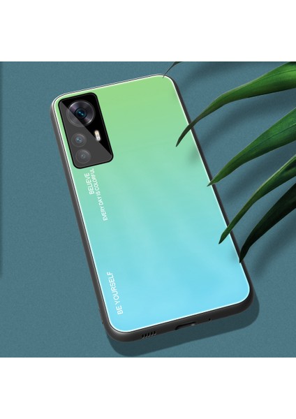 Xiaomi 12T Pro 5g Gradyan Tasarım Temsilli Cam Telefon Kılıfı Sert Pc Geri Gradyan Yumuşak Tpu Tampon Anti-Çizelge Kapak-Siyen / Mavi (Yurt Dışından) indirimleri
